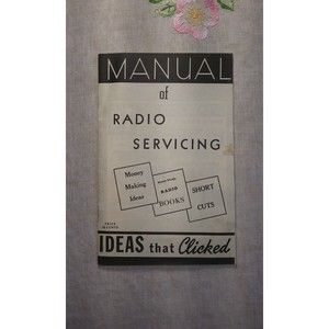 Vintage Supreme Publications Manual of Radio Servicing